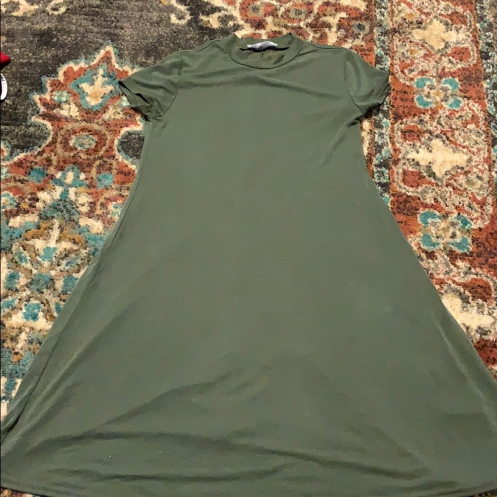 Olive green dress
